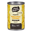 H2G Organic Pineapple Chunks in juice 420g